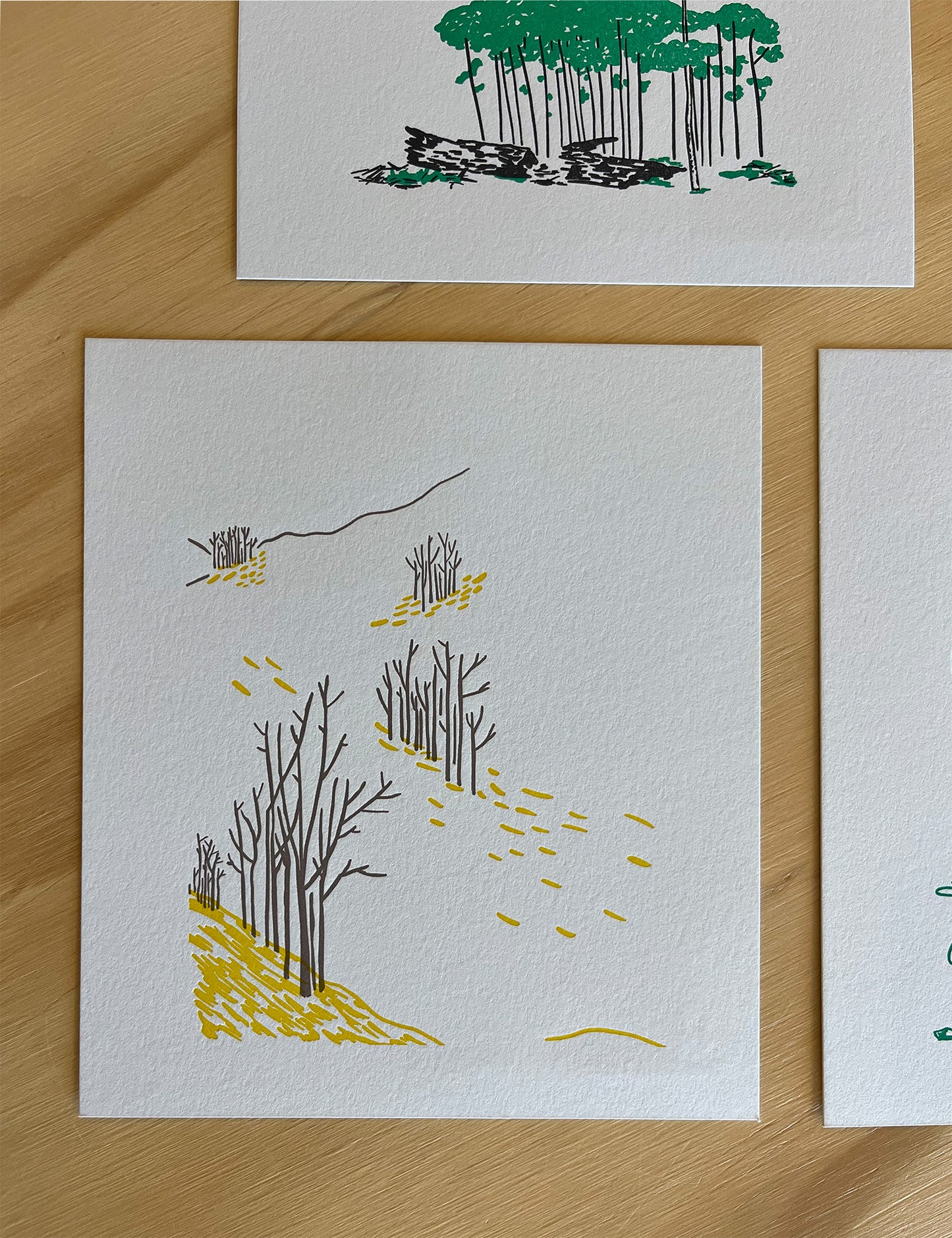 Aspen Tree Letterpress Art Print
