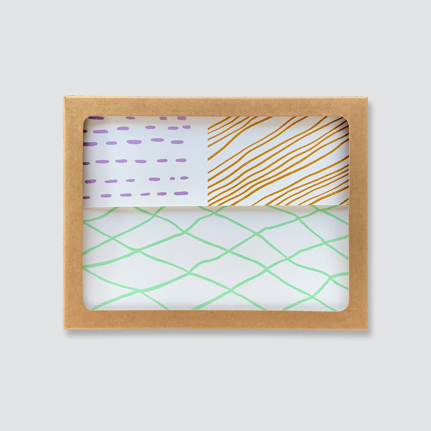 Patterned Brights Blank Letterpress Card Set