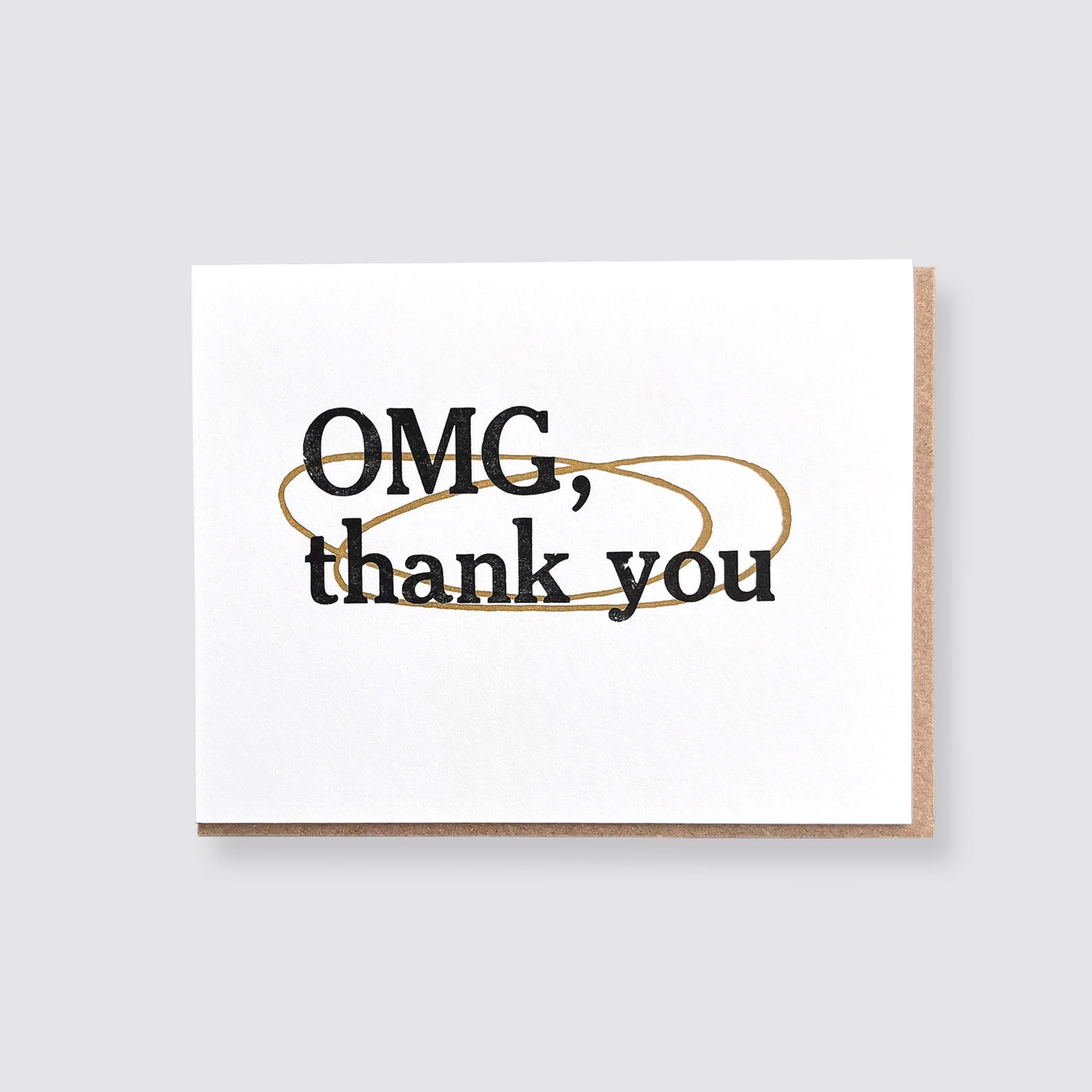 OMG, thank you Letterpress Card