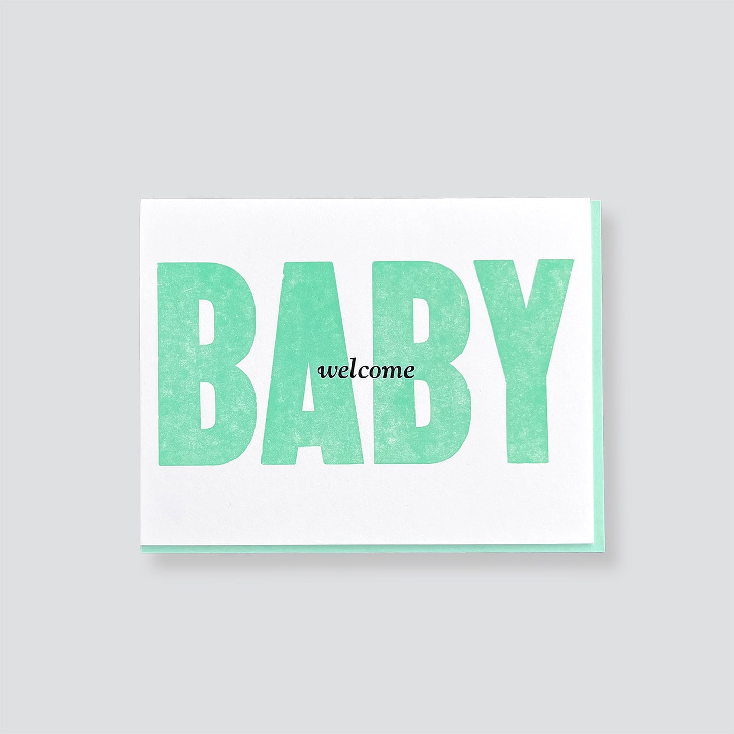 Welcome Baby Letterpress Card