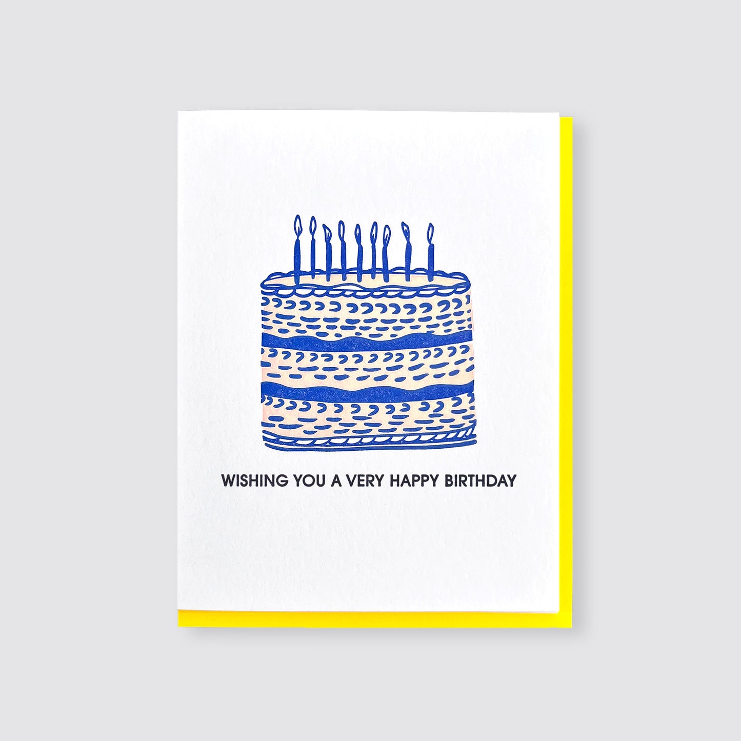 Very Happy Birthday Letterpress Card