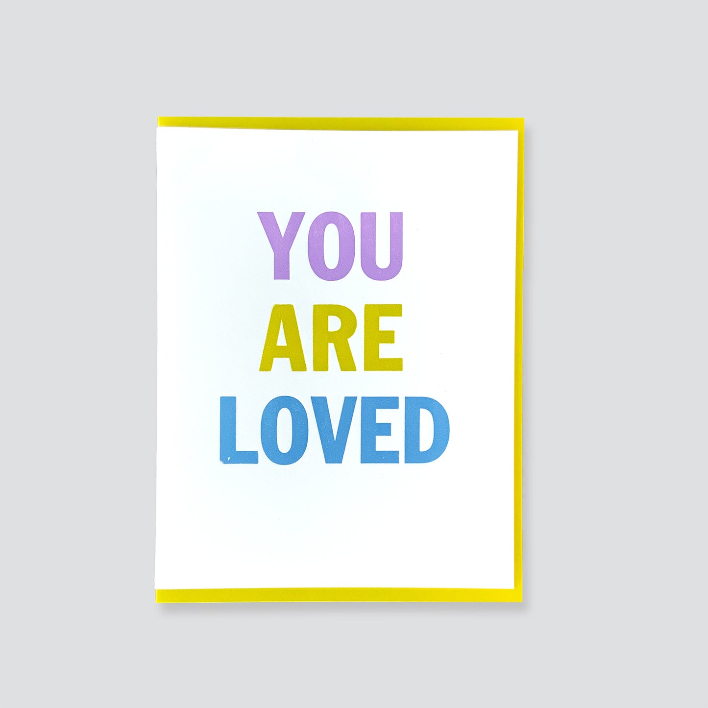 You Are Loved Letterpress Card