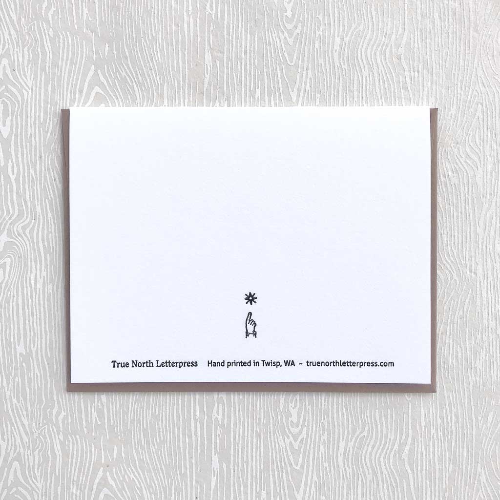Thanks for Everything Letterpress Card