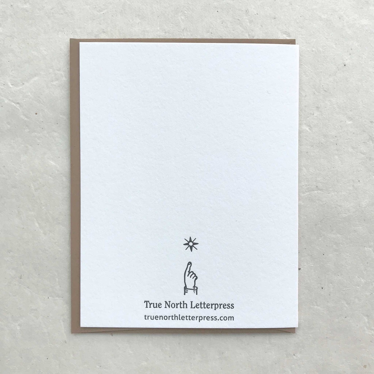 Thank You - Curvy Cyan Branch Letterpress Card