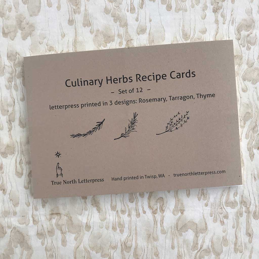Recipe Cards - Culinary Herbs