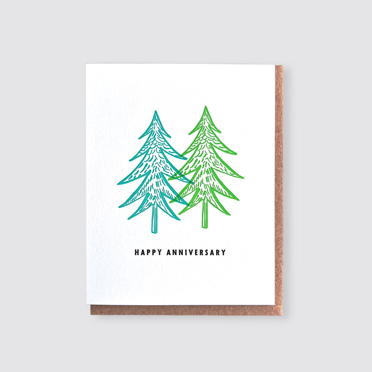 Happy Anniversary Letterpress Card
