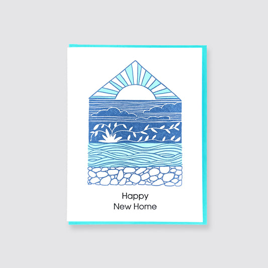Happy New Home Letterpress Card