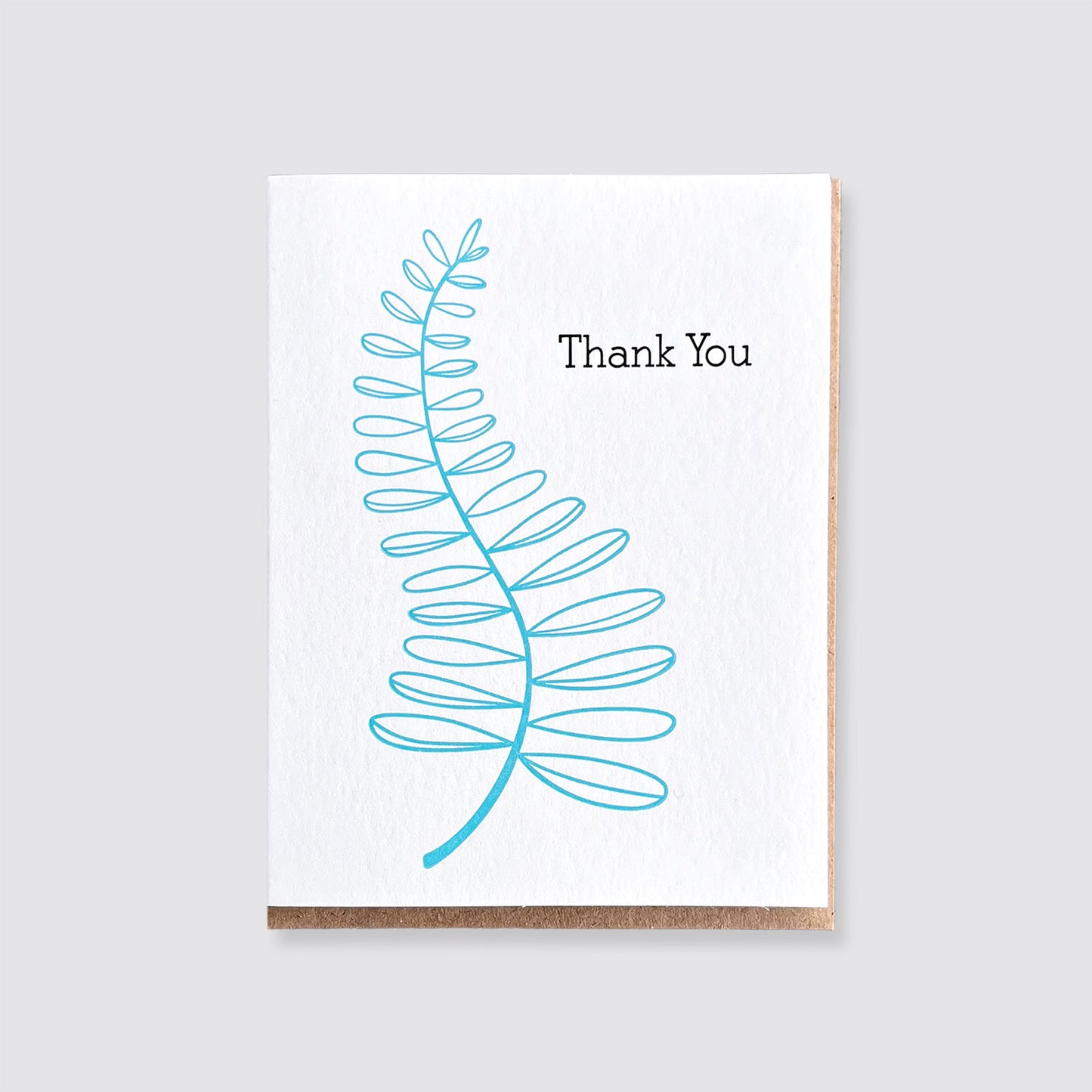 Botanical Thank You Letterpress Card Set