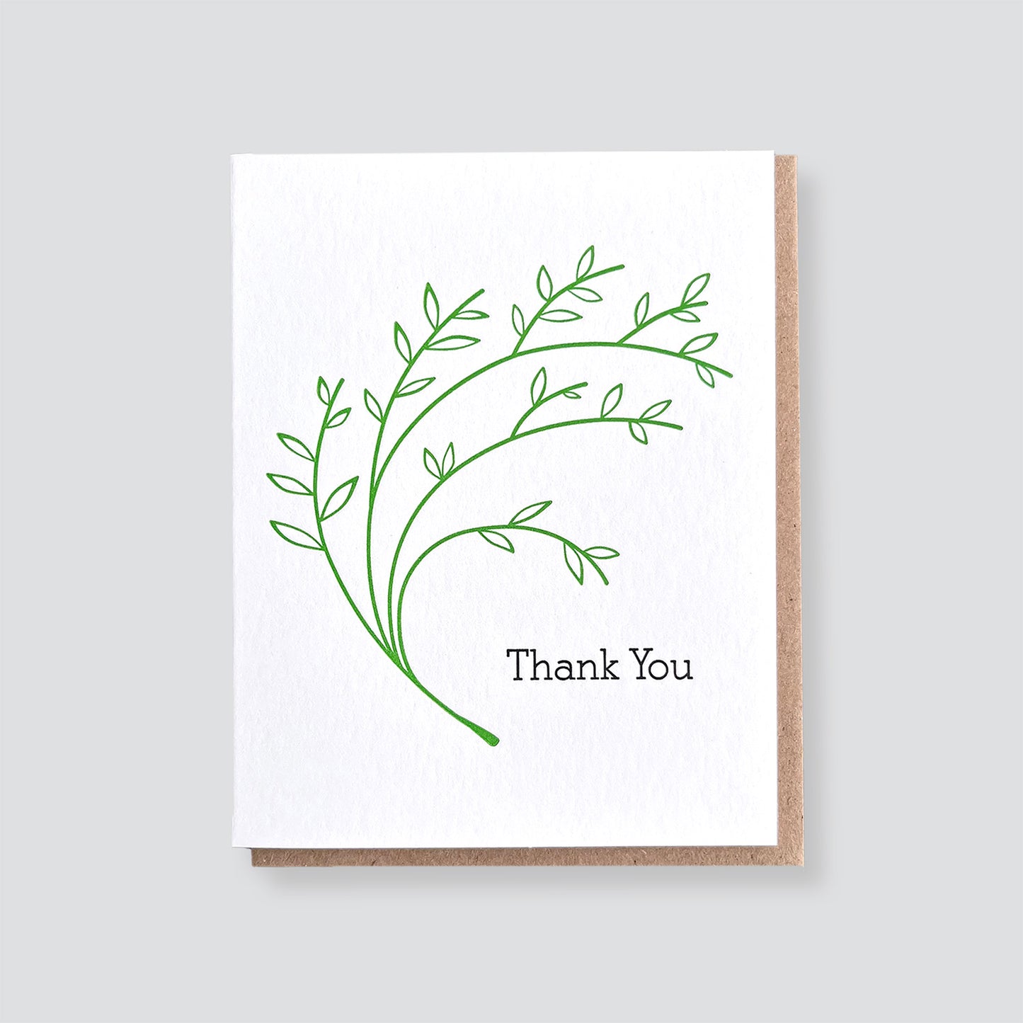 Botanical Thank You Letterpress Card Set