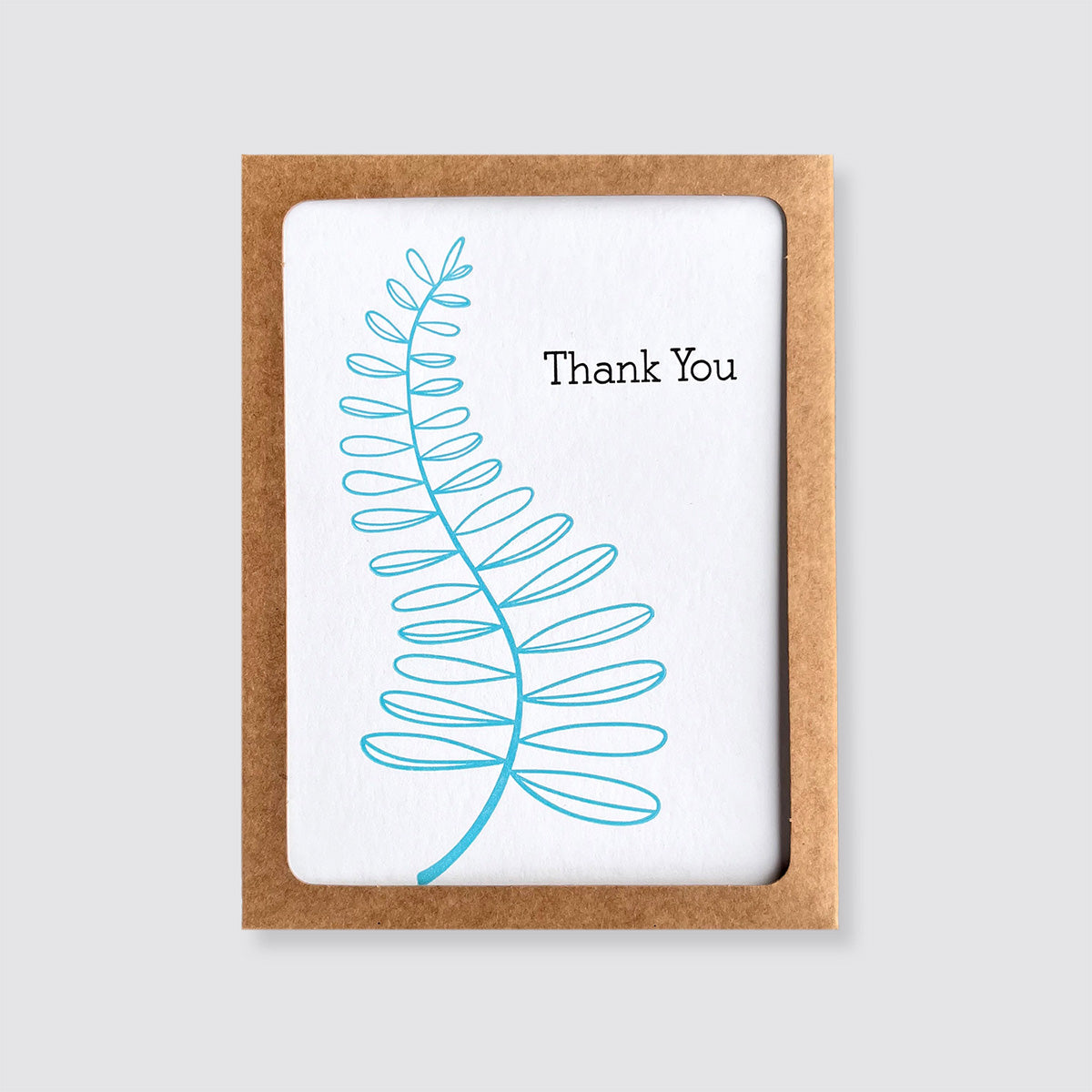 Botanical Thank You Letterpress Card Set