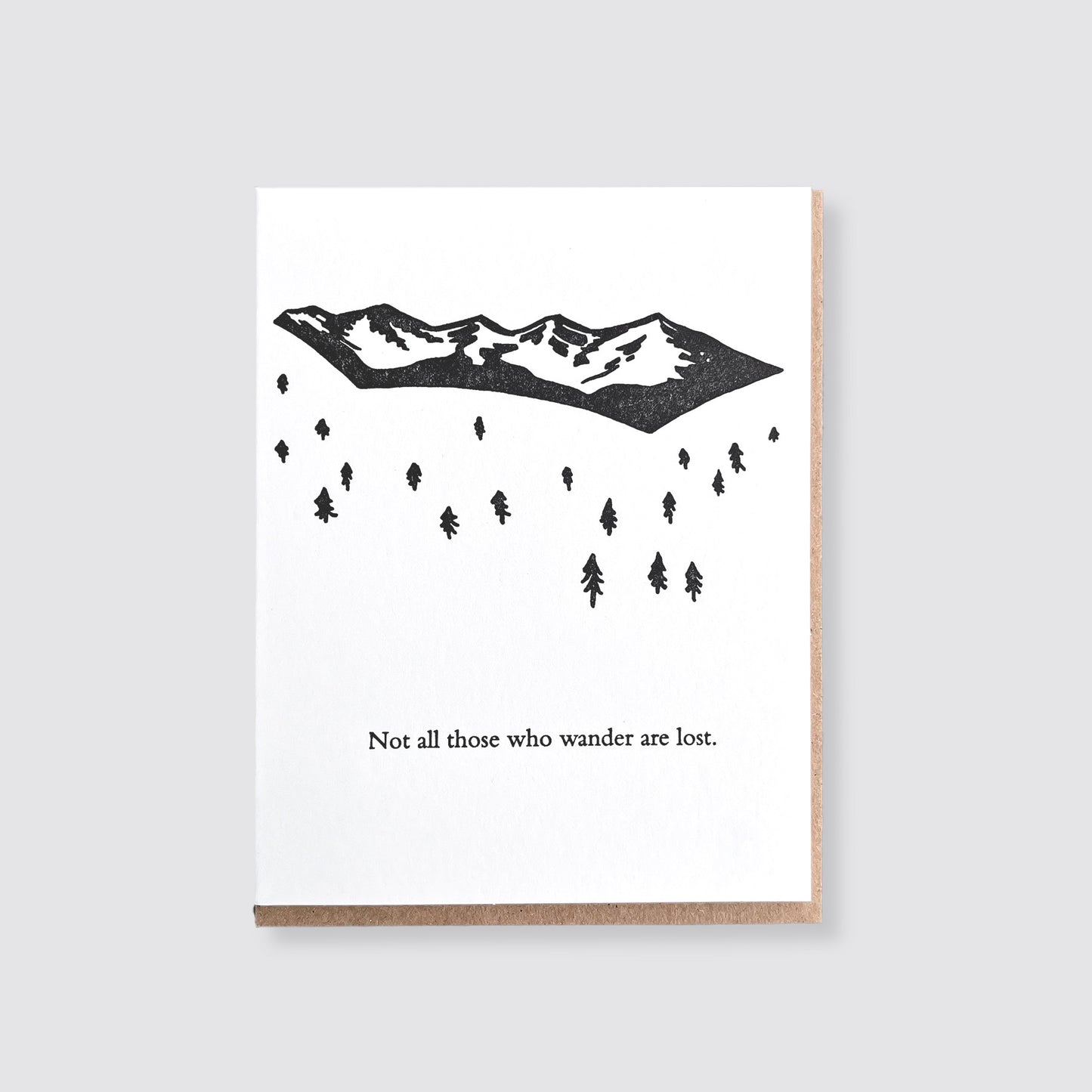 Wander Letterpress Card