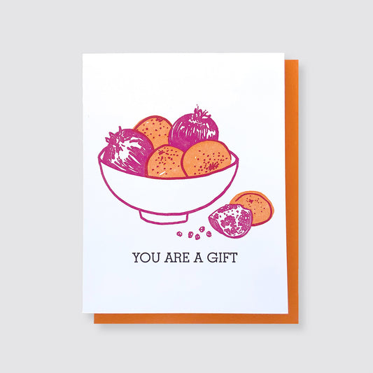 You Are A Gift Letterpress Card