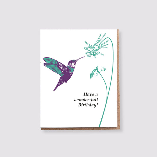 Wonder-full Birthday Letterpress Card