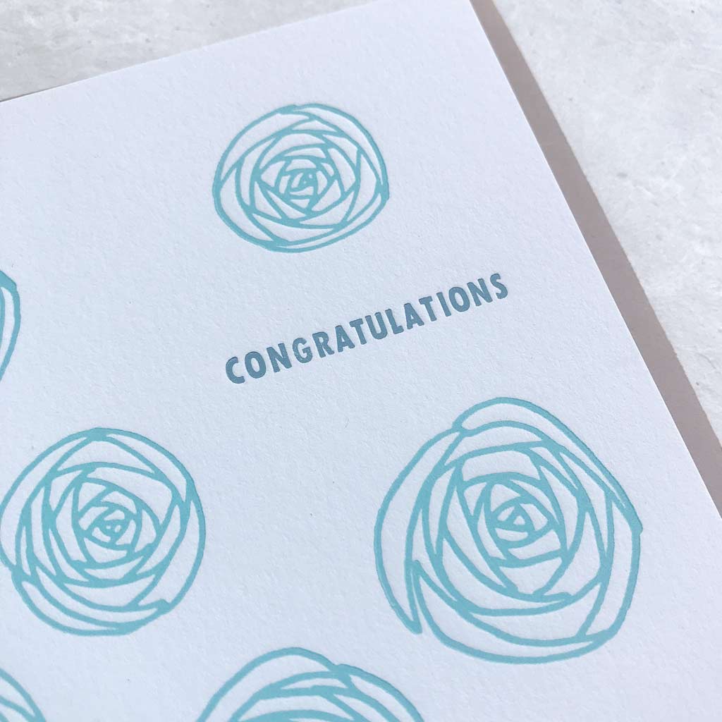 Congratulations - Blue Roses