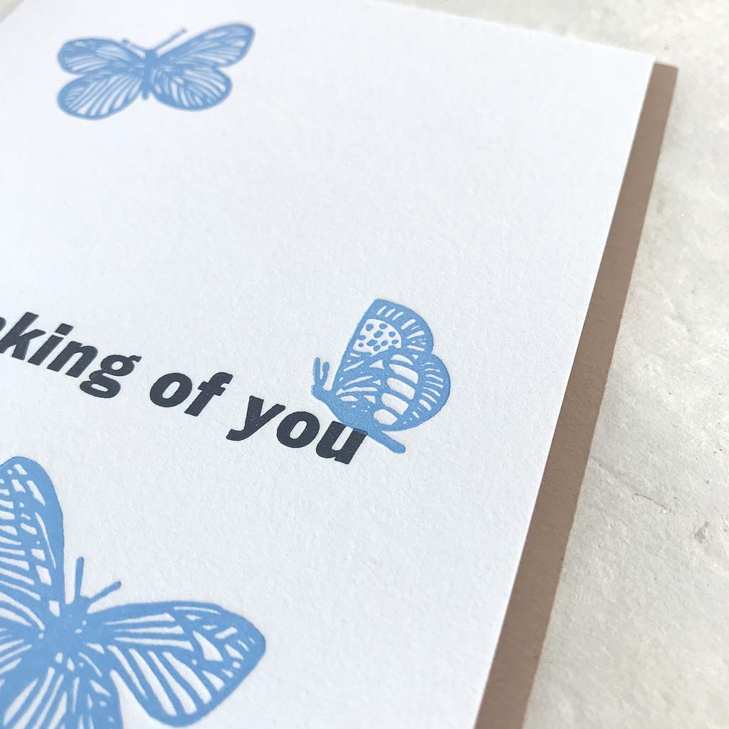 Thinking of You - Blue Butterflies