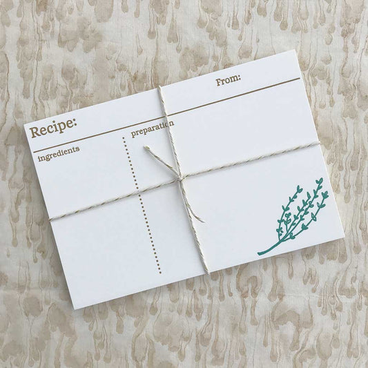 Recipe Cards - Culinary Herbs